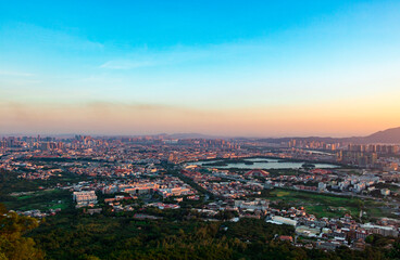 Fototapeta na wymiar Panorama of Quanzhou, China.