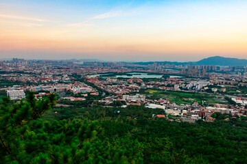 Panorama of Quanzhou, China.