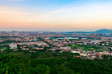 Fototapeta premium Panorama of Quanzhou, China.