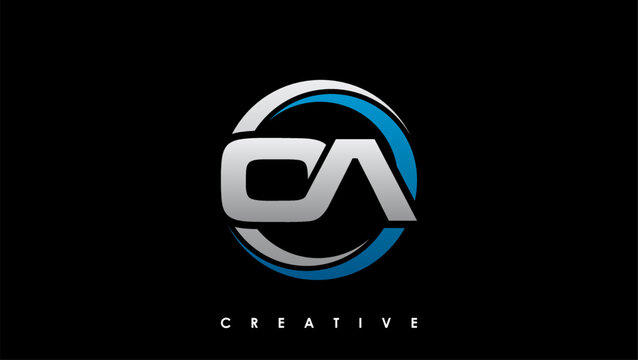 OA Letter Initial Logo Design Template Vector Illustration