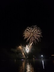 fireworks on the river