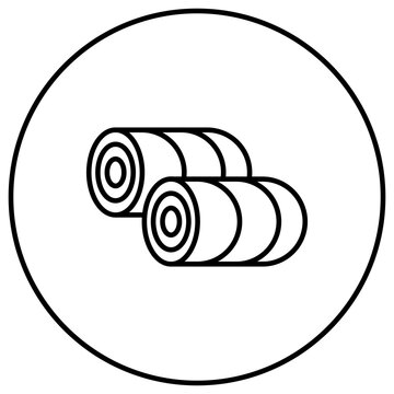 recommend clip art: Hay Bale Line Icon