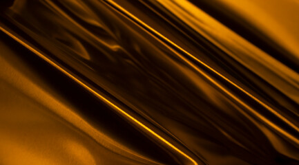 yellow bent metal sheet with visible texture. background