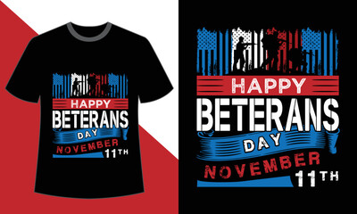 Happy Veterans Day T shirt Design