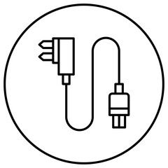 Power Plug Line Icon