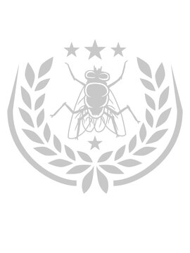 Sterne Lorbeerkranz Stubenfliege Design 
