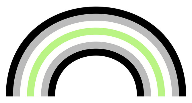 Agender Pride Flag Human rights concept Rainbow Vector illustration Isolated on white background