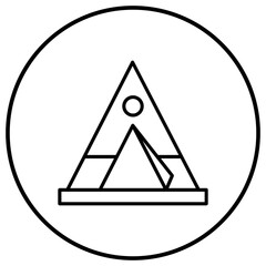 Tipi Line Icon © SAMDesigning
