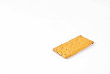 Cookies on a white background. Cookies with mango pieces. Isolated.