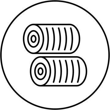 recommend clip art: Hay Bale Line Icon