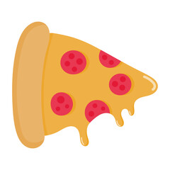 Pizza slice icon.