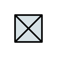 cross, delete icon. Can be used for web, logo, mobile app, UI, UX on white background