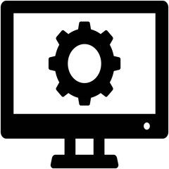 Monitor optimization Isolated Vector icon which can easily modify or edit

