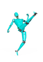 almost human cyberman is kicking up