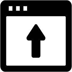 upload browser Isolated Vector icon which can easily modify or edit

