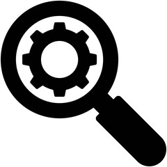 magnifier setting Isolated Vector icon which can easily modify or edit

