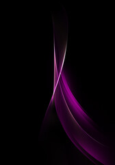 Abstract background waves. Purple and black abstract background for wallpaper oder business card