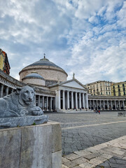 Fototapeta na wymiar Piazza plebiscito Napoli