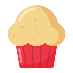 Kawaii Cupcake icon.