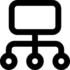 Network Hierarchy Vector Icon