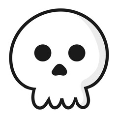 Halloween skull icon.