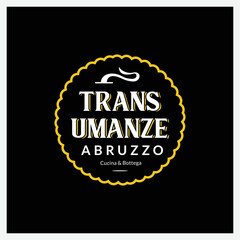 Transumanza restaurant logo design template