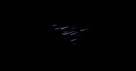 blue Asteroids Meteorites are flying, motion graphics for design on a black background with blend mode © Татьяна Антоненко