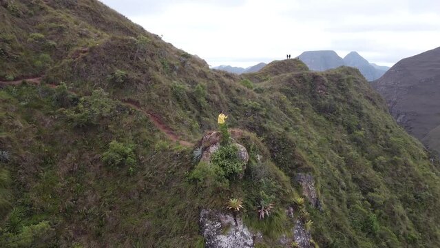 Woman on a mountain near Samaipata