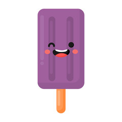 Ice cream kawaii icon.