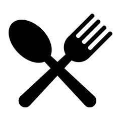 Spoon and fork icon.