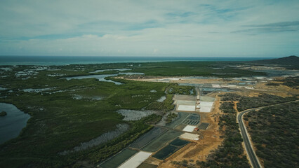 Fototapeta premium industria de la sal
