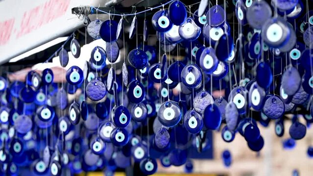 the nazar is an amulet in the shape of a stylized eye, believed to offer protection from the evil eye

