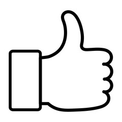 Obraz premium Thumb up icon.