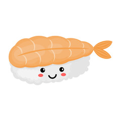 Sushi with shrimp icon.