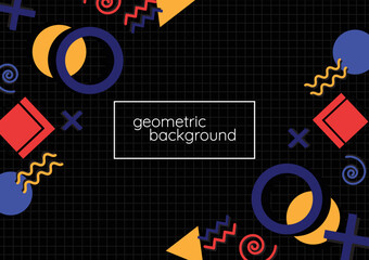 abstract geometric background vector design for banner wallpaper