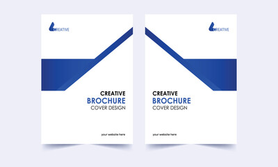 Brochure cover abstract background design blue Vector, Brochure, Annual Report, Magazine, Poster, Portfolio, Flyer, Brochure cover, blue abstract background