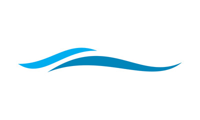 sea blue water wave vector logo