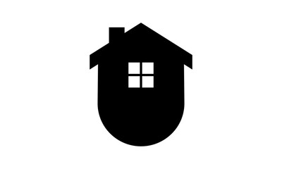 Obraz premium simple icon home logo