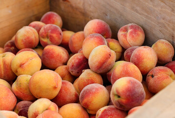 box of peaches