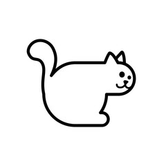 cute cat  - vector illustration