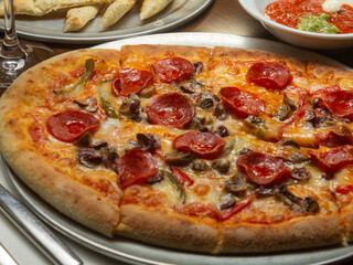 pizza with pepperoni