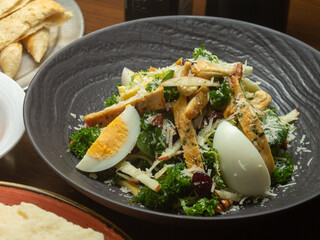 salad with hard boiled egg