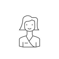 Female Nutritionist icons  symbol vector elements for infographic web