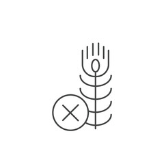 Gluten free icons  symbol vector elements for infographic web