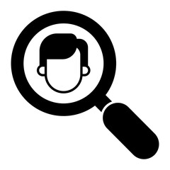 User Search Glyph Icon