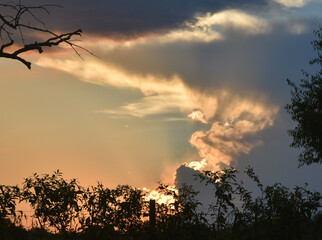 Fototapeta na wymiar Sunset clouds #1
