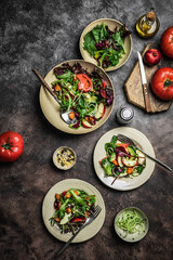 salad with vegetables
