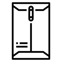 Large Envelope Document line icon. Can be used for digital product, presentation, print design and more.
