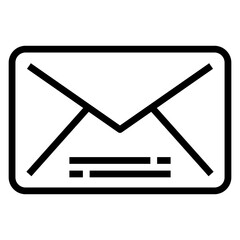 Mail line icon. Can be used for digital product, presentation, print design and more.