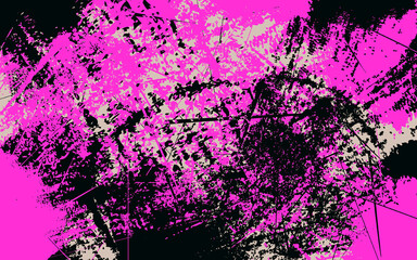 Abstract grunge texture black and pink color background